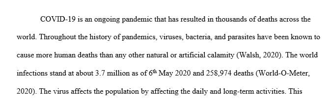 Complete report describing the current state of the COVID-19 crisis in the US.
