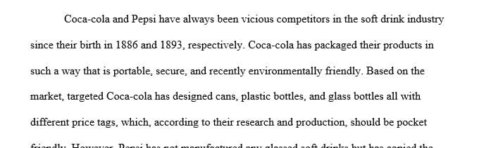 Define the product difference between two similar yet competitive brands