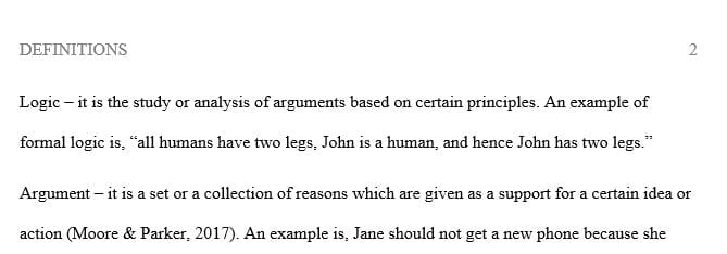 Define the terms listed below in 1 to 2 sentences.   
