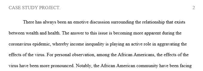 Describe a “real life” instance of your selected social issue in a professional or a personal setting.