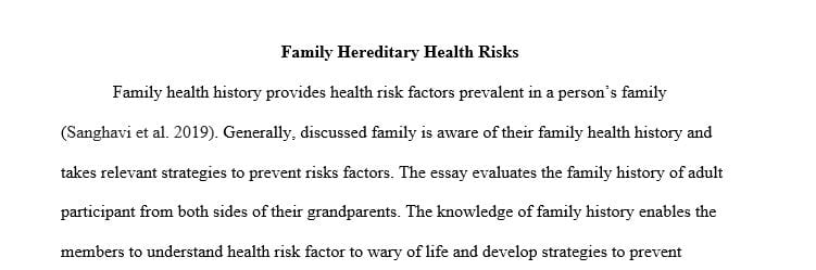 Describe what nursing intervention strategies the family health nurse should relate to your selected family based on the obtained assessment