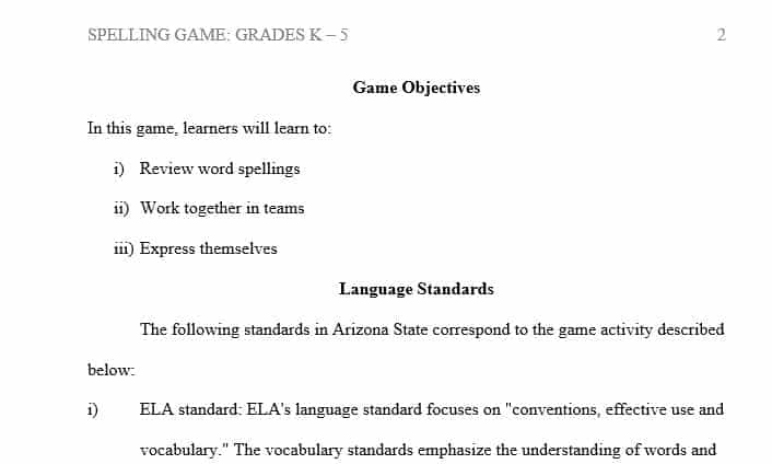 Devise a language game or communication activity that is informed by language acquisition theory and integrates listening