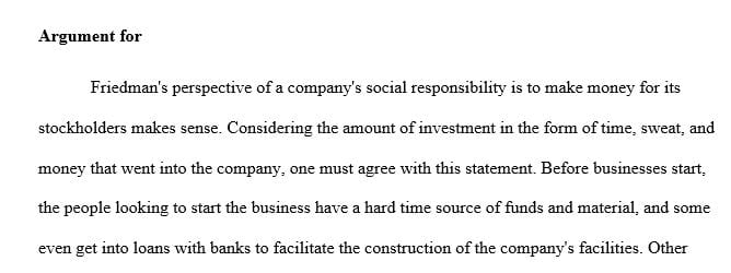 Freeman and McVea argued that the role of a corporation is to balance the needs of all stakeholders