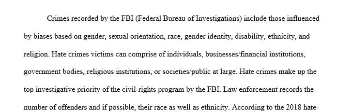Go to the FBI Website and find the most recent statistics on various violent crimes.