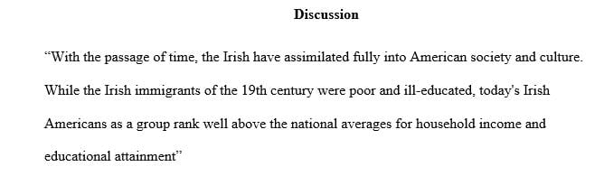 How does this article give you a better understanding of the changing perception of Irish immigrants in America