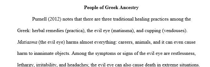 How the Greek and Hindu heritage has influenced the Cuban heritage in term of health care beliefs
