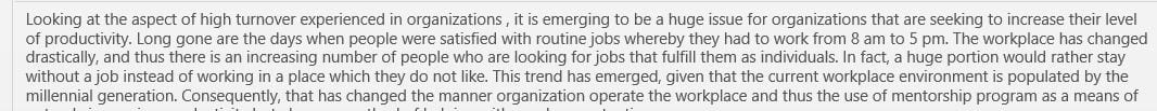 Imagine that you are a consultant for a Fortune 100 company.