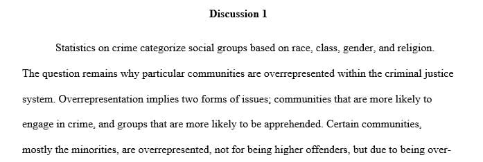 Minority over representation is a problem nationwide at every stage of the criminal justice system.