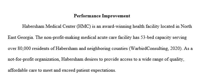 Opportunity to apply financial management concepts to a case study for a healthcare organization.