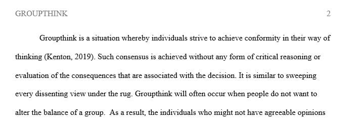 Pick one of the following terms for your research: bounded rationality perspective, cognitive biases