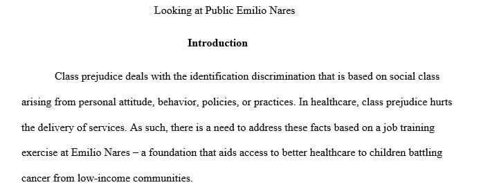 Recognizing Socioeconomic Statuses and Health Care System Disparities is intended to show any participants the knowledge and skills