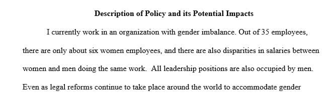 Review your leadership structure and identify the process by which you can propose a policy change
