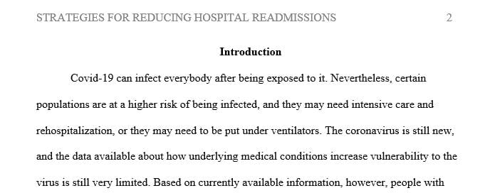 Select a diagnosis among high-risk patient populations that are commonly readmitted to the hospital.