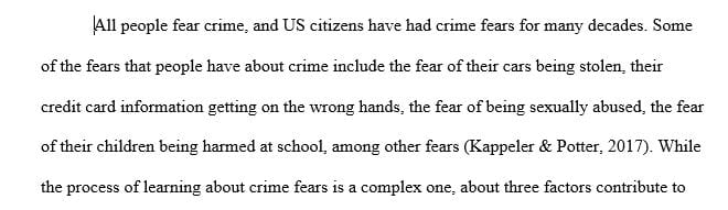 Submit a two-page summation outlining crime images of the reality of crime.