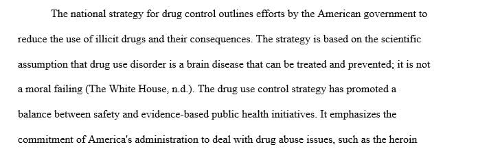 What are the core principles of the National Drug Control Strategy