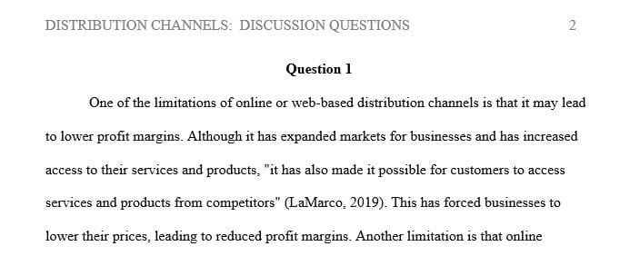 What are the disadvantages of Web-based distribution channels