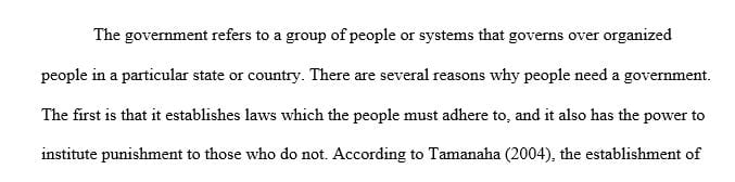 What are the major functions of a democratic government