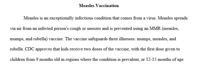 What are the risks of developing the disease if patients refuse the vaccine
