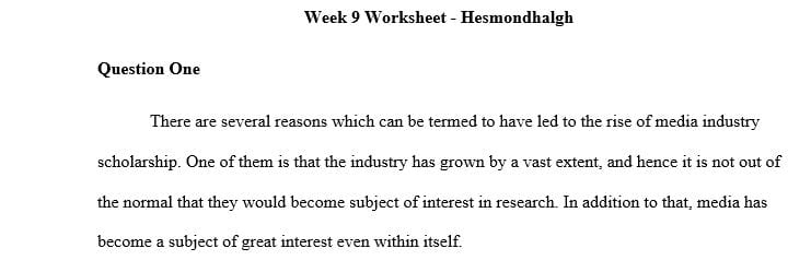 What factors have contributed to the rise of media industries scholarship
