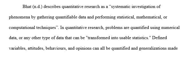 Which level of measurement would you preferred to utilize for a quantitative research