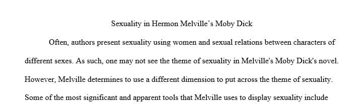 Write an essay about a significant theme in Moby-Dick