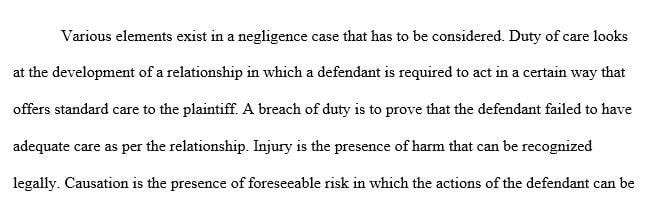 Write your recommendation to the Chief Counsel regarding negligence/malpractice liability.