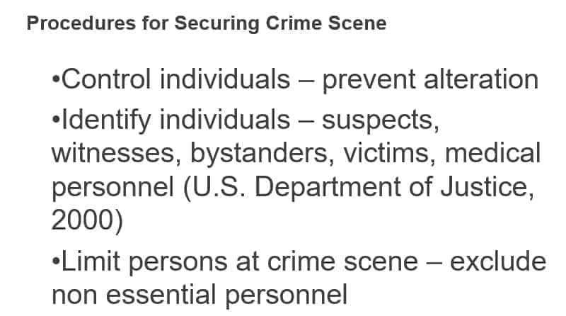 You have been chosen to participate in the future crime scene investigator program.