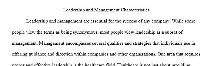 You need to be aware of the intertwining nature of management and leadership as you look for a management position