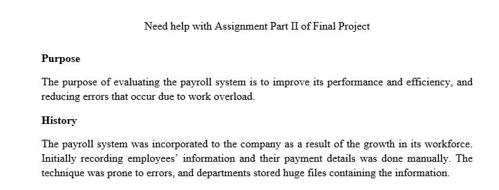 Complete the following section of the Information Strategic Plan Template