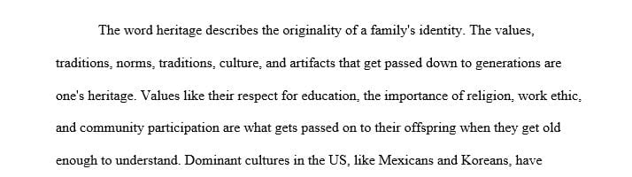 Describe the heritage of the Korean and Mexican people and discuss if there is any similarity in their roots.