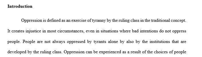 Exploring Institutional Oppression and Possible Solutions