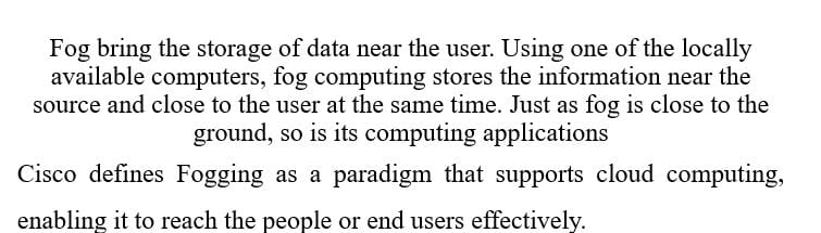 Prepare a ppt( a little detailed) on Fog computing discussing the points mentioned below