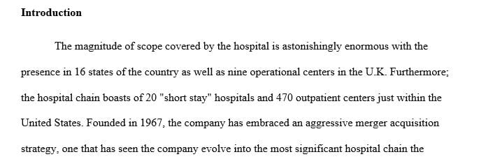Research a health care organization or a network that spans several states within the U.S.