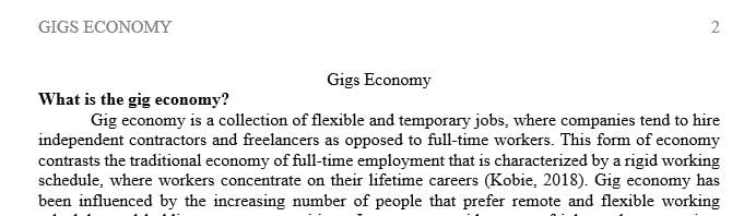 What are the pros and cons of the gig economy to (1) firms and (2) employees