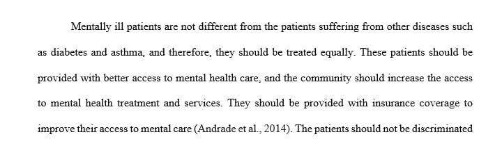 What do you think about the civil rights of mentally ill patients
