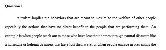 What does the competitive altruism approach suggest