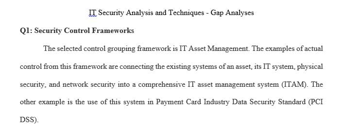 What four (4) IT security controls do you find the most important