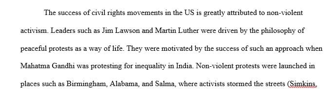 Why was nonviolence so effective as a strategy in the mass protests in Birmingham