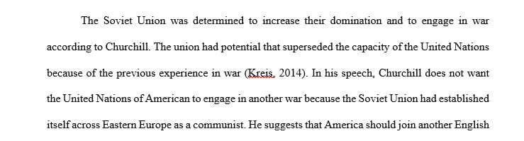 Case Study: Winston Churchill's Iron Curtain Speech