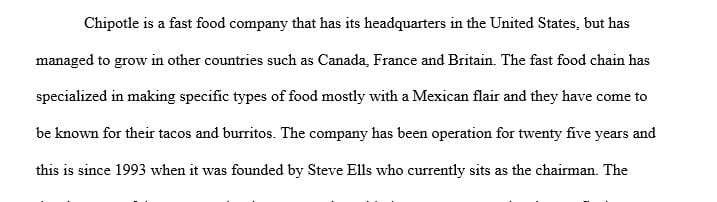 Analyzing CMG(Chipotle Mexican Grill Inc. Must be good at using excel to conduct regression analysis.