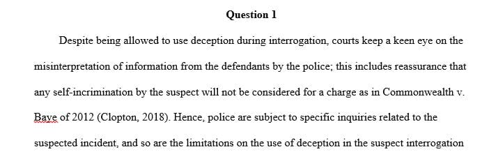 Complete the Interrogation and Investigation Procedures worksheet.