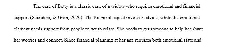Discuss three ways the healthcare team could help Miss Betty get back on track with her life.
