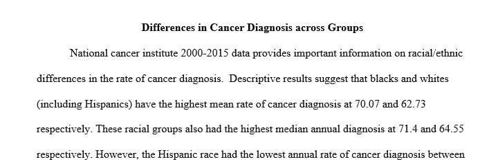 Evaluate descriptive statistics for data within the organization or for health care information