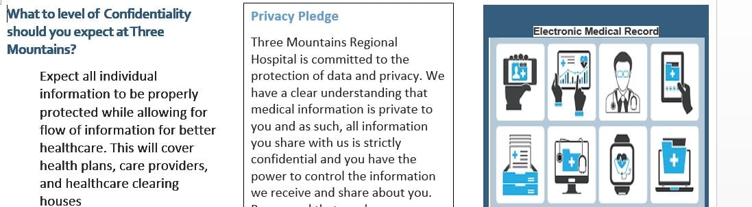 Examine legal requirements for managing patient information health information documentation the release of information and electronic health records.