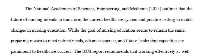 Examine the importance of nursing education and discuss your overall educational goals.