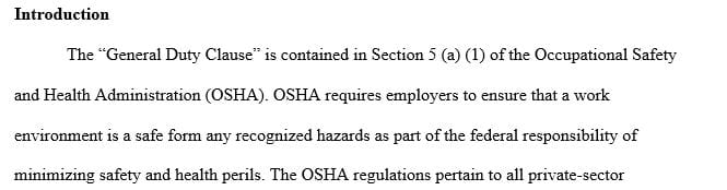 Explain ways the selected standard can fit into a safety and health management program.