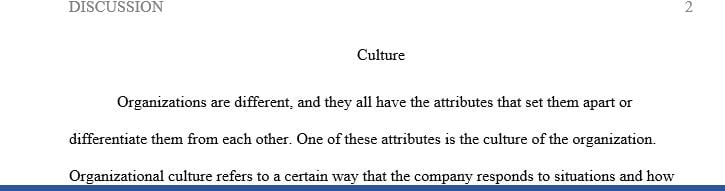 How do leaders seek to change or manage the culture of an organization.