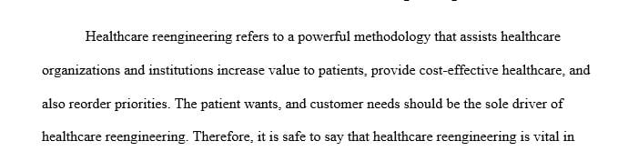 How nurse managers and nurse leaders contribute to the reengineering of health care