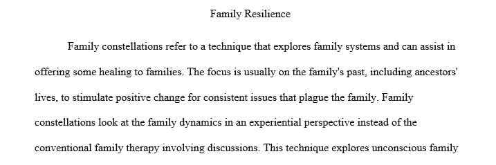 Identify two family constellations that exist in the United States today and provide a brief demographic summary of each.