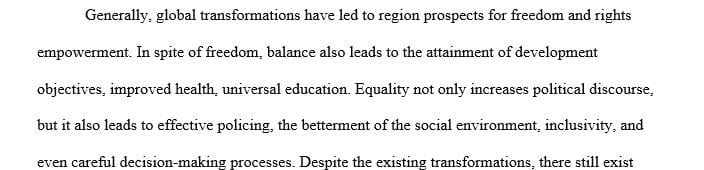 In which ways is the question of equal rights an open unresolved issue in the world today